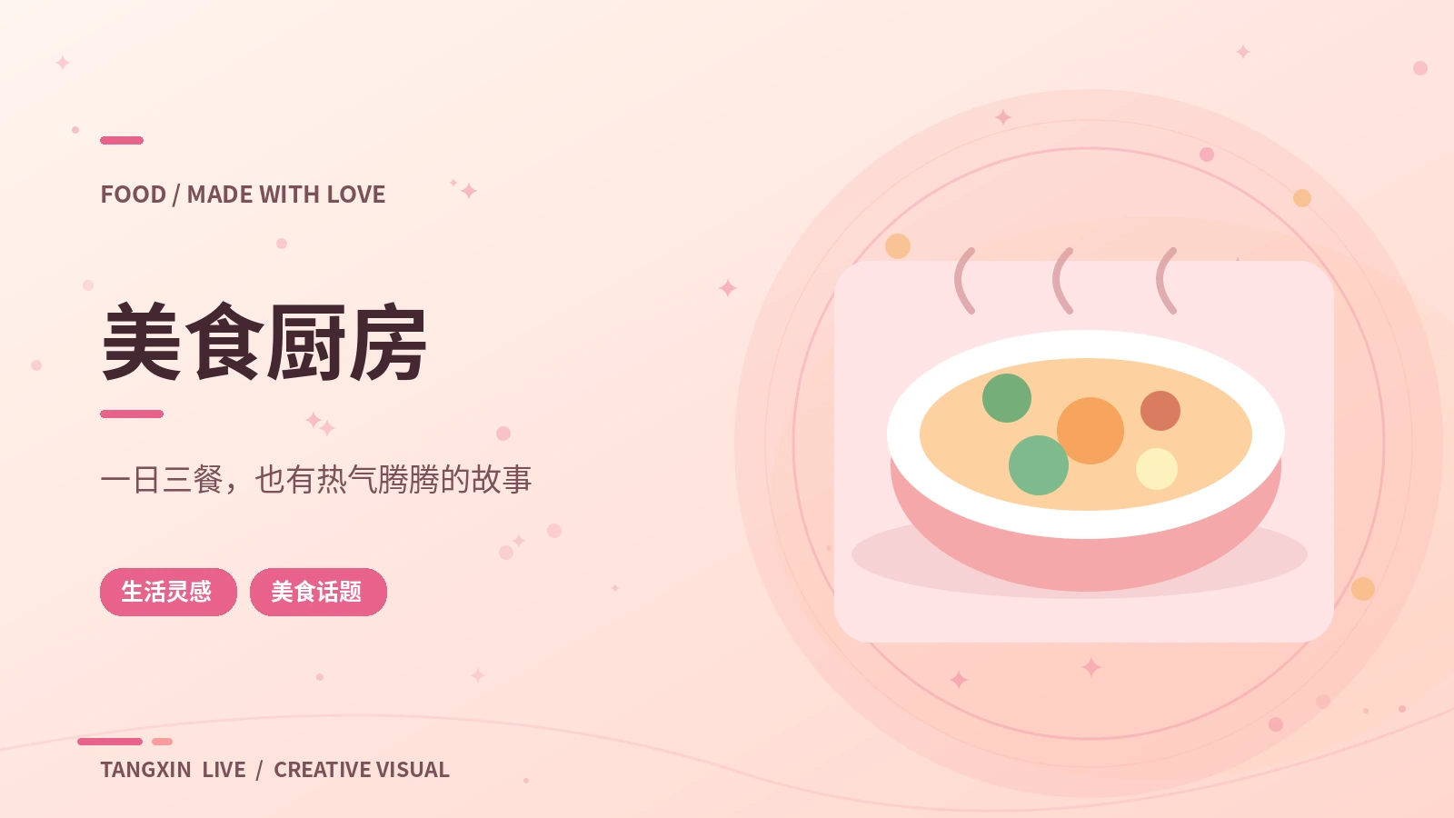 甜品厨房栏目视觉